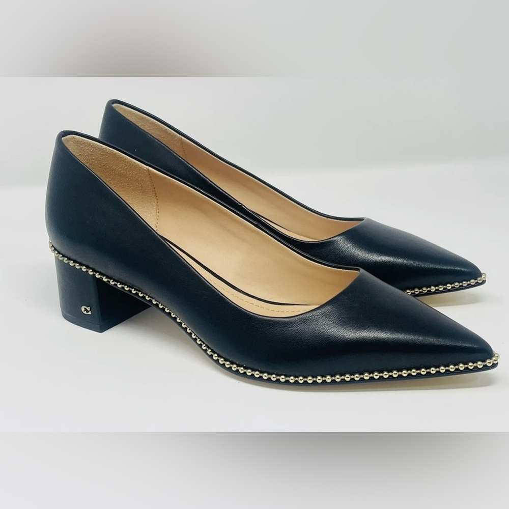 Coach Villa 45 Leather Pump Womens Shoes Size 9.5B FG4610 Color Black-like NEW